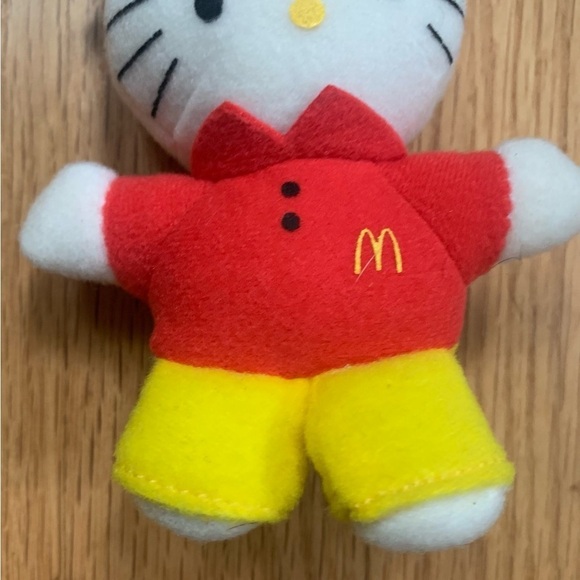 Hello Kitty McDonalds Sanrio 2000 Keychain Small Plush 4 Inches - Picture 5 of 11